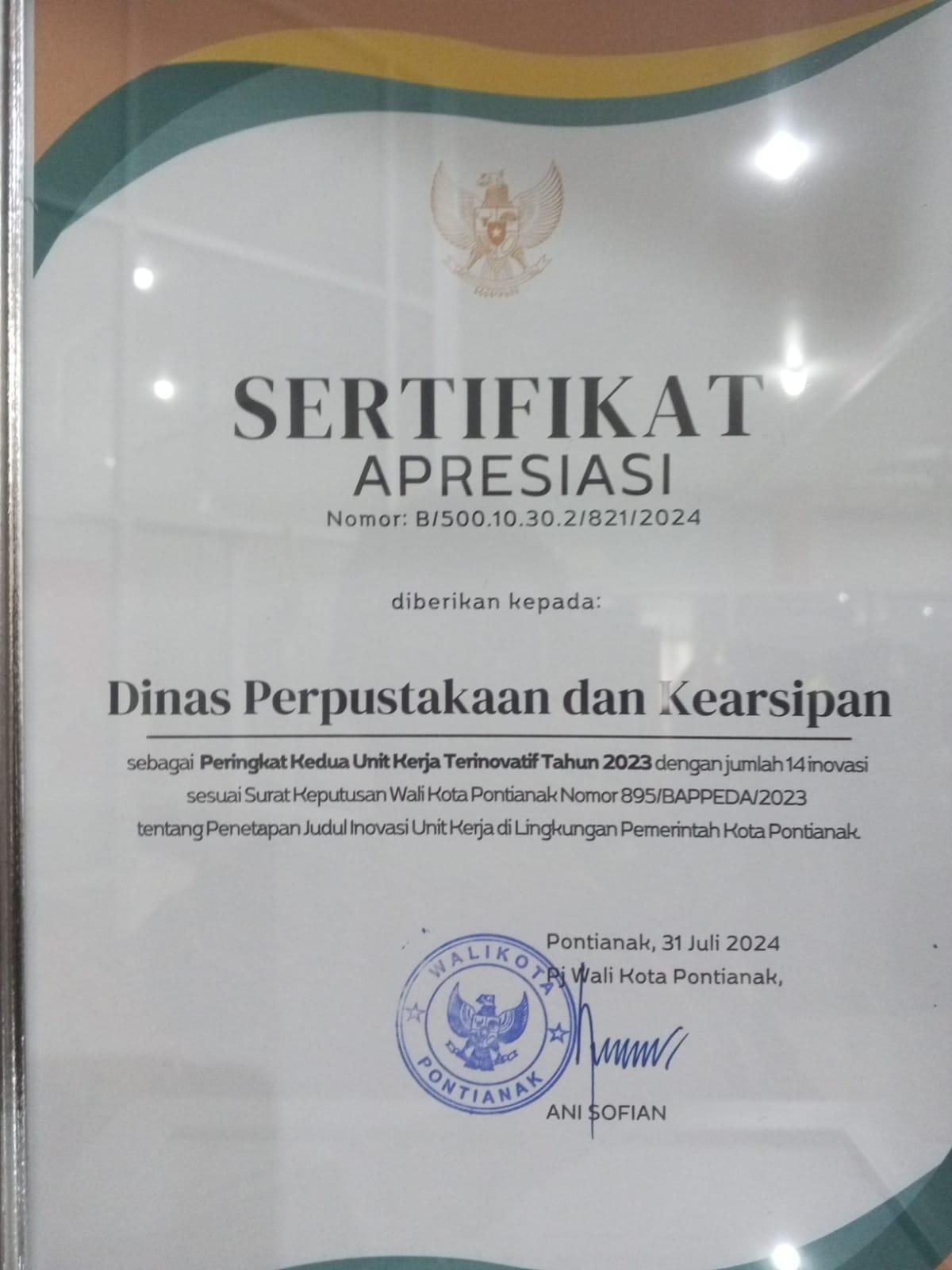 Disperpusip 14 inovasi